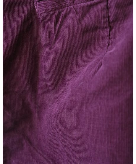 R&D.M.Co- / CORDUROY SUSPENDER PANTS <plum>