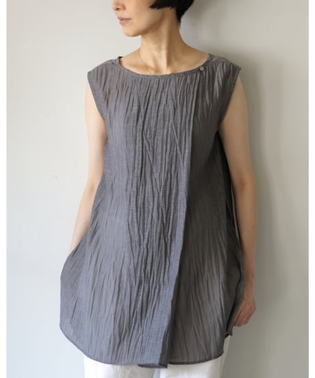Koton / RC/Siスリットブラウス <charcoal grey>