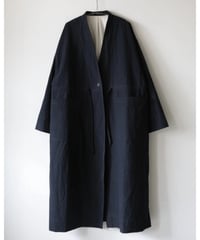 kläuse / Gown Long Length <midnight : cotton linen canvas>