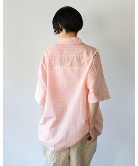 R&D.M.Co- / S/C B&G OVER SIZE H/T SHIRT <pink>