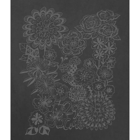 Summer Flower ピグメントTシャツ／ブラック