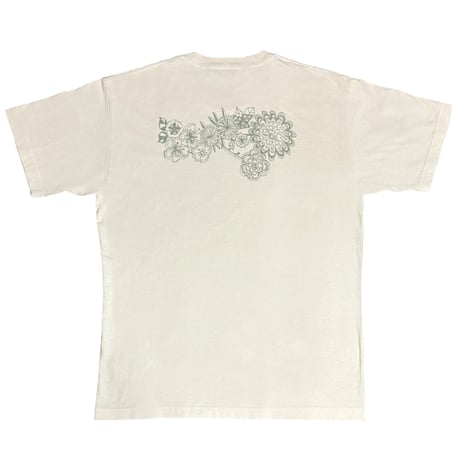 Summer Flower ピグメントTシャツ／ナチュラル