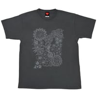 Summer Flower ピグメントTシャツ／ブラック