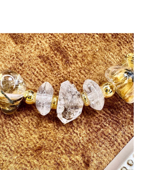 High Quality Larimar  ×  Golden Rutile Quartz（限定1本）