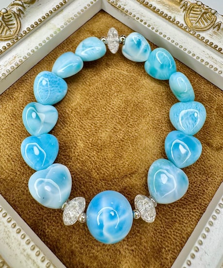 High Quality Larimar × heart Larimar （限定1本）