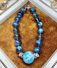 High Quality Larimar × High Quality  Blue Labradorite（限定１本）