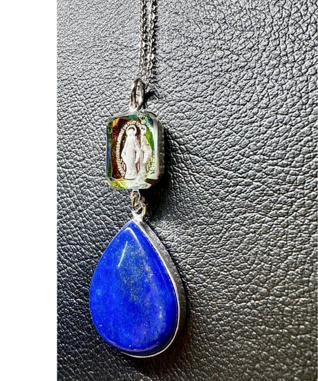 High Quality lapis lazuli × vintage glass（限定１本）