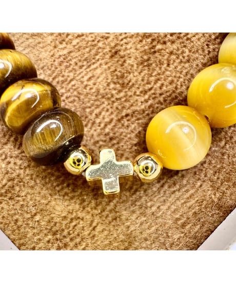 High Quality Himalaya Crystal × Golden Tiger Eye × Tiger Eye