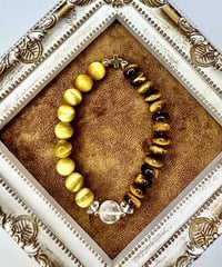 High Quality Himalaya Crystal × Golden Tiger Eye × Tiger Eye