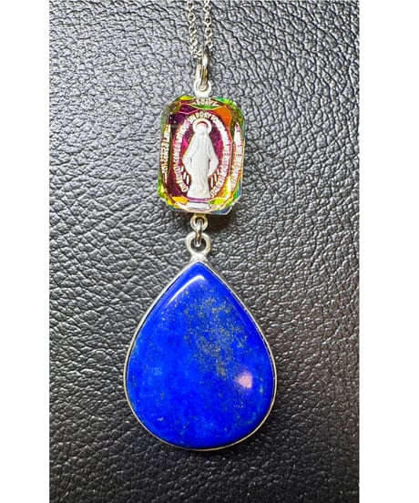 High Quality lapis lazuli × vintage glass（限定１本）
