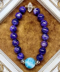 High Quality Charoite × High Quality Ice Larimar（限定１本）