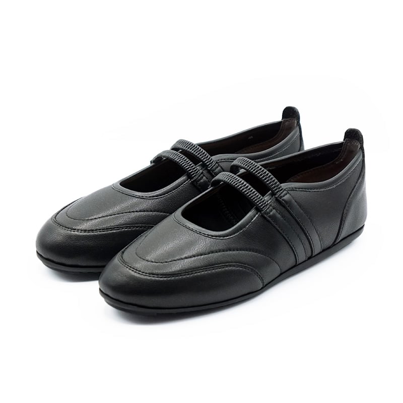 REDVALENTINO 39バレエスニーカー　スタッズ　黒　可愛い ダブルストラップバレエスニーカー 15 ブラック｜APOM369 BL | APOM