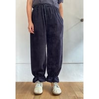 ＜受注＞ 内田ミシン　コーデュロイドロワーズ・ブラック