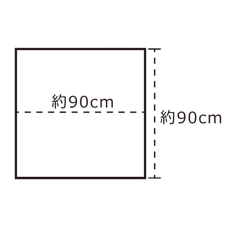 プリントスカーフ  大判 　90cm  【ドット/ボルドー】　レディース  婦人