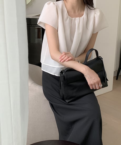 sheer cape blouse