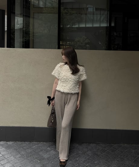 fluffy boa tops