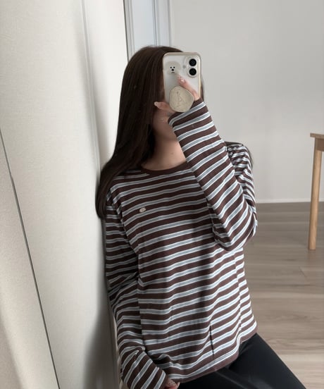 loose border long tee