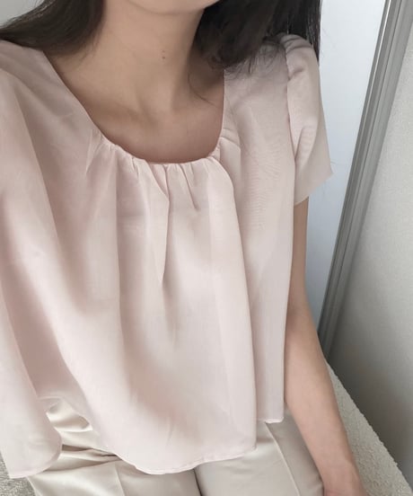 sheer cape blouse