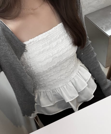 frill summer blouse