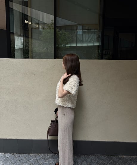 rib knit wide pants