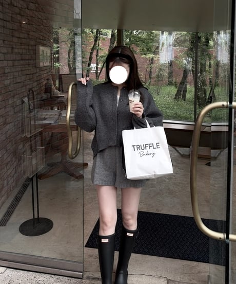 ribbon knit short pants