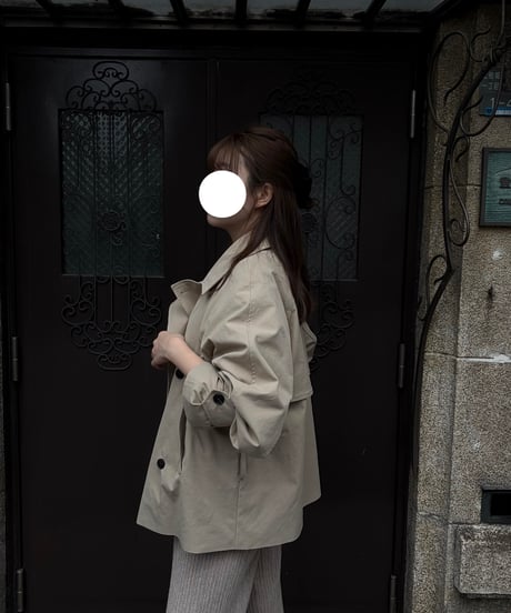 2way short trench coat