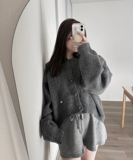 ribbon knit short pants