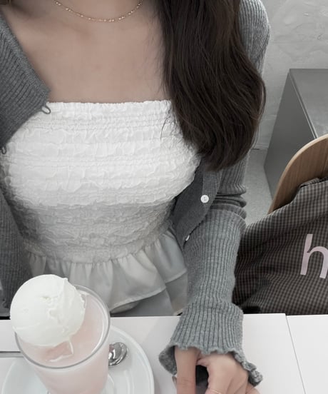frill summer blouse