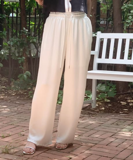 nuance satin pants