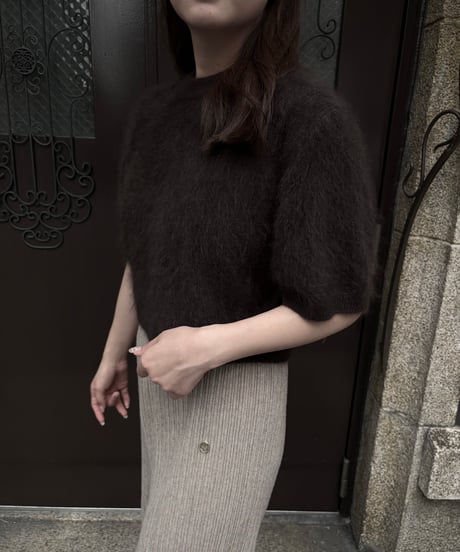 wool touch knit tops