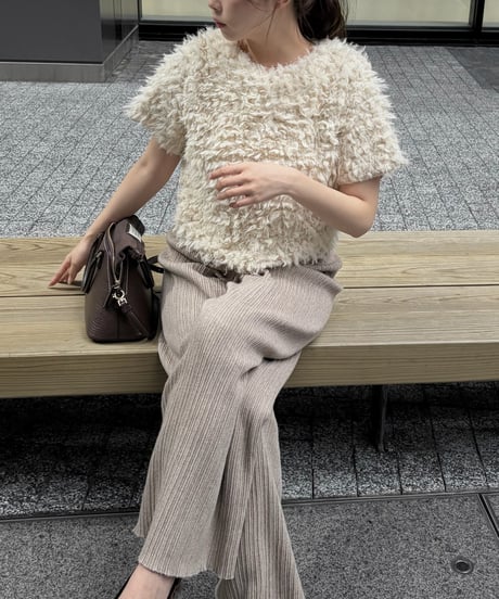 fluffy boa tops