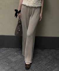 rib knit wide pants