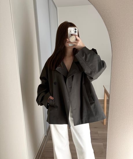 2way short trench coat