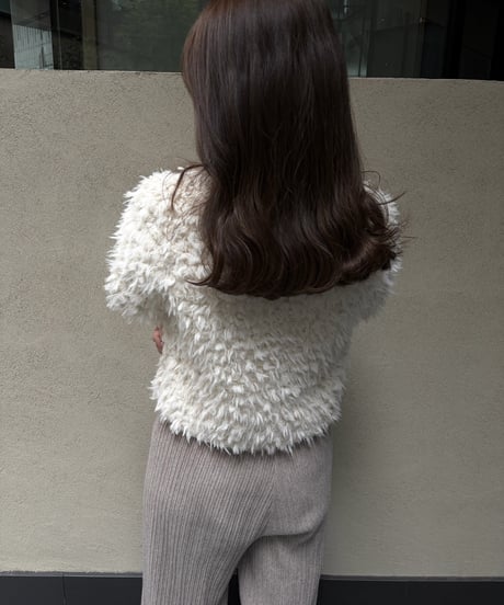 fluffy boa tops