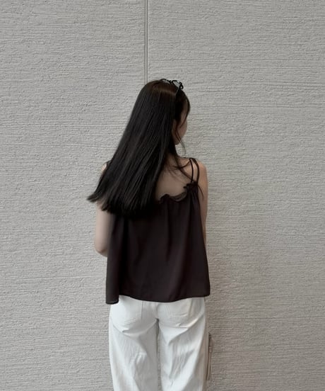 ribbon camisole blouse