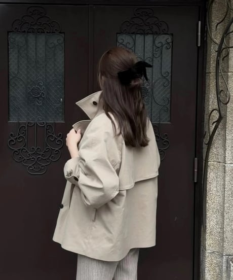 2way short trench coat