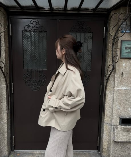 2way short trench coat