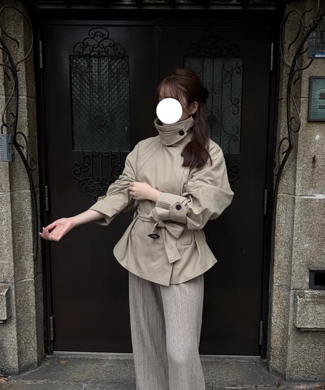 2way short trench coat