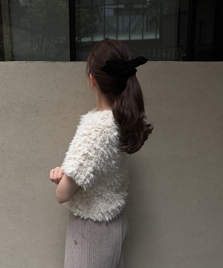 fluffy boa tops