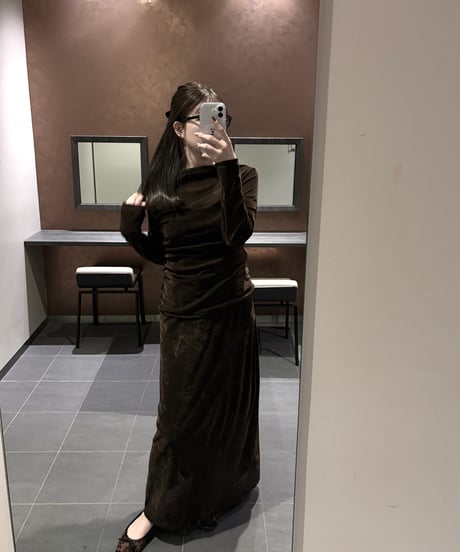 drape velour set up