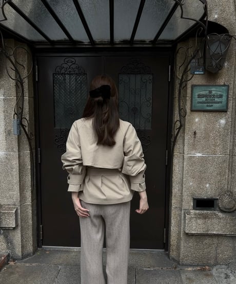2way short trench coat