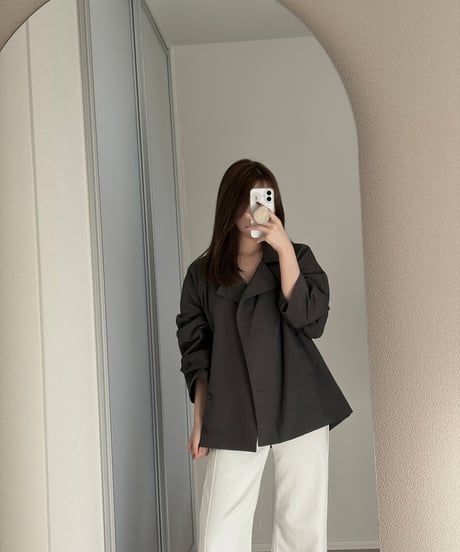 2way short trench coat