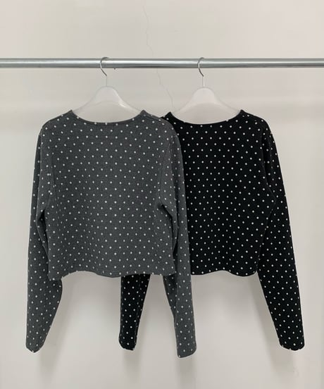 dot compact cardigan