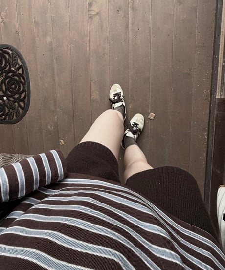 ribbon knit short pants