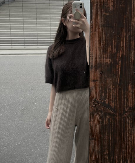 wool touch knit tops