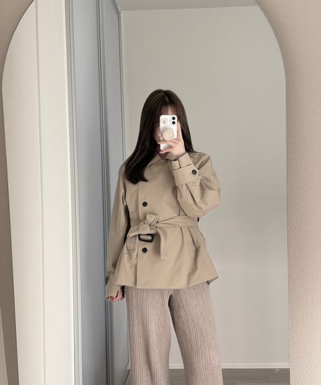 2way short trench coat