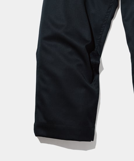 Dhal /  2/72 Wool Gaba Chino Pants  BLACK