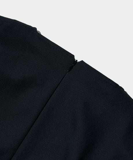 Dhal / 2/72 Wool Gaba Gather Onepiece  BLACK