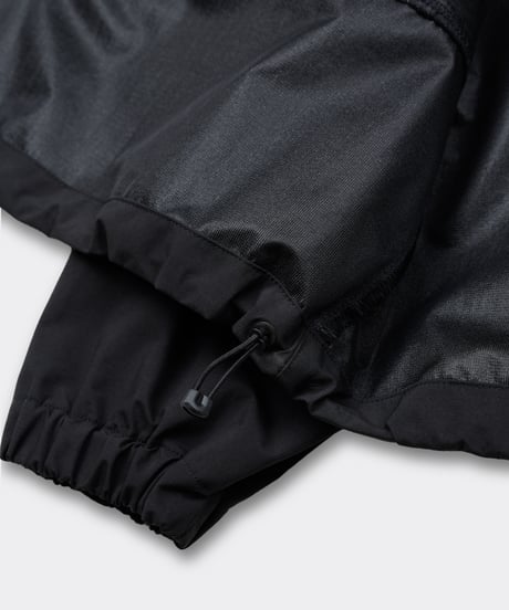 ES.U / Nylon Wind Hoodie Black