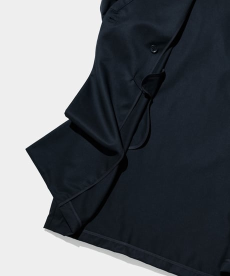 2/72 Wool Gaba  Shop Coat  BLACK